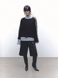 Jungles Jungles Panel Trim Knit - Black