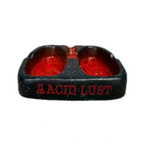 Acid Lust Lungs Burning Ashtray - Black/Red