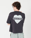 We Are Not Friends Union Love Antra Boxy Tee - Anthracite