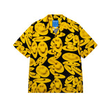 Market Smiley Afterhours Ss Button Up - Washed Black
