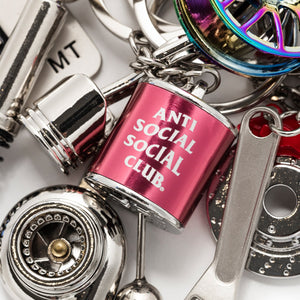Anti Social Social Club Car Part Keychain – Multi
