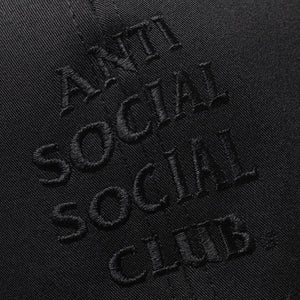 Anti Social Social Club Tonal Embroidered Cap – Black