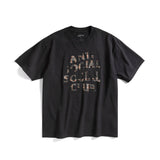 Anti Social Social Club Plaid Applique Tee – Black/Plaid