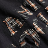 Anti Social Social Club Plaid Applique Tee – Black/Plaid