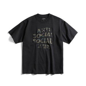 Anti Social Social Club Camo Applique Tee – Black/Camo