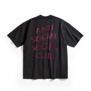 Anti Social Social Club Rhinestone Mind Games Tee – Black/Pink