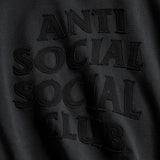 Anti Social Social Club Toned Down Applique Hoodie – Faded Black