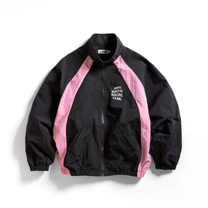Anti Social Social Club Track Jacket – Black/Pink