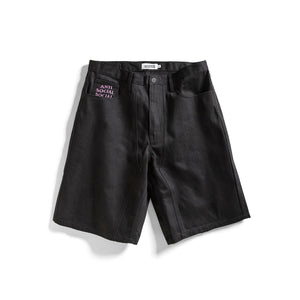 Anti Social Social Club Chainstitch Carpenter Shorts – Black