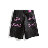 Anti Social Social Club Chainstitch Carpenter Shorts – Black