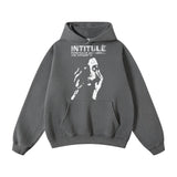 Intitule psycho Hoodie - Dark Washed Grey