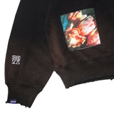 Deva States Recluse Distressed Crewneck Sweater - Black