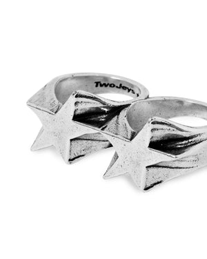 TwoJeys Superstar Knuckle Ring - Silver Plated