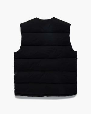 Supervsn Contrast Puffer Vest - Black