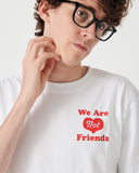 We Are Not Friends Heart House T-Shirt - White