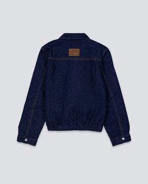 We Are Not Friends Club Denim Jacket – Dark Indigo Blue