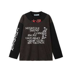 Puppet Theater Hanzi Assemblage Longsleeve - Black