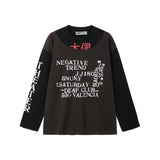 Puppet Theater Hanzi Assemblage Longsleeve - Black