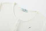 Puppet Theater Ultrafine Cotton Henley - Cream