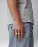 TwoJeys Superstar Knuckle Ring - Silver Plated