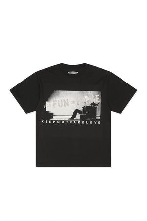 Keep Out Fake Love Americana - Black