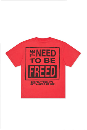 Keep Out Fake Love So Free - Red