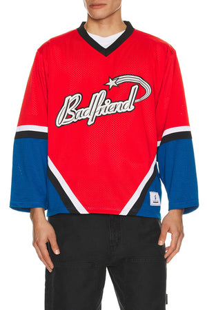 Badfriend BF Hockey Jersey - Red/Navy