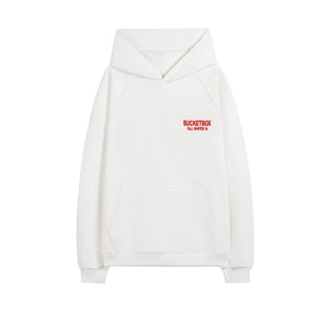 Bucket Box I Need a Hug Hoodie - White
