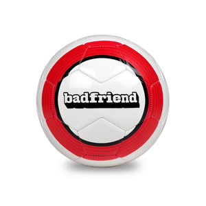 Badfriend Soccer Ball - White/Red