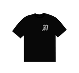 No Bad Vibez Front Letter Tee - Black
