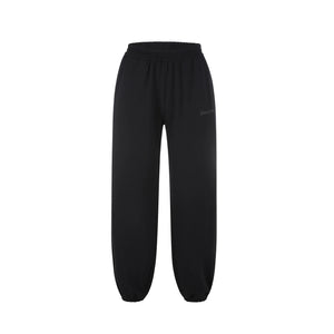 No Bad Vibez Blk on Blk Baggy Sweatpants - Black