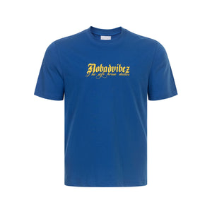 No Bad Vibez BLUYLW Tee - Blue