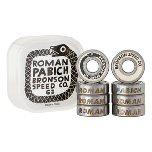 Bronson Speed Roman Pabich Pro Skateboard Bearings G3 – Set of 8