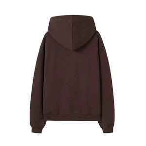 Bucket Box Zipper Hoodie - Brown