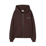 Bucket Box Zipper Hoodie - Brown
