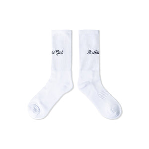 Bueno Script Logo Socks – White