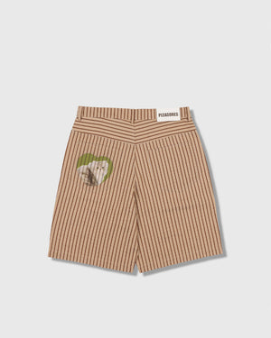 Pleasures Cat Mirror Shorts - Beige