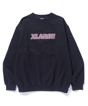 XLarge Chenille Standard Logo Crewneck Sweatshirt - Black