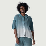 Honor The Gift Crochet Ombre Shirt – Green
