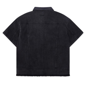 ★MARKET★ M SMILEY AFTERHOURS SS BUTTON UP WASHED BLACK MKT Market Smiley Afterhours Ss Button Up - Washed Black – Urbn Lot