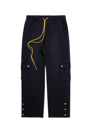 Diet Starts Monday Cargo Sweatpants - Vintage Black