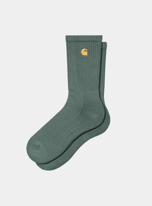 Carhartt WIP Chase Socks - Silver Pine/Gold