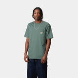Carhartt WIP S/S Pocket T-Shirt - Silver Pine