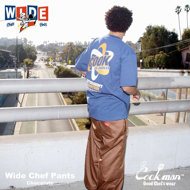 Cookman Wide Chef Pants - Chocolate