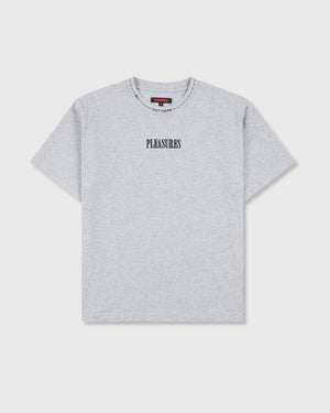 Pleasures Cut Here Heavyweight Shirt - Heather Grey