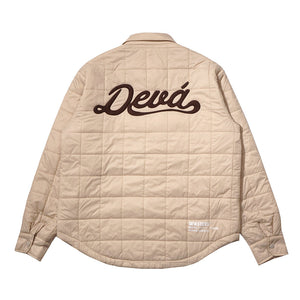 Deva States Script Quilted Fatigue Overshirt - Khaki