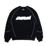 Deva States Panel Crewneck Sweater - Black