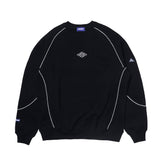 Deva States Panel Crewneck Sweater - Black