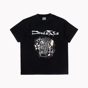 Deva States Arachnia GFX T-Shirt - Washed Black
