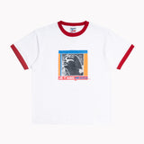 Deva States Jane S/S GFX Ringer T-Shirt - White/Red